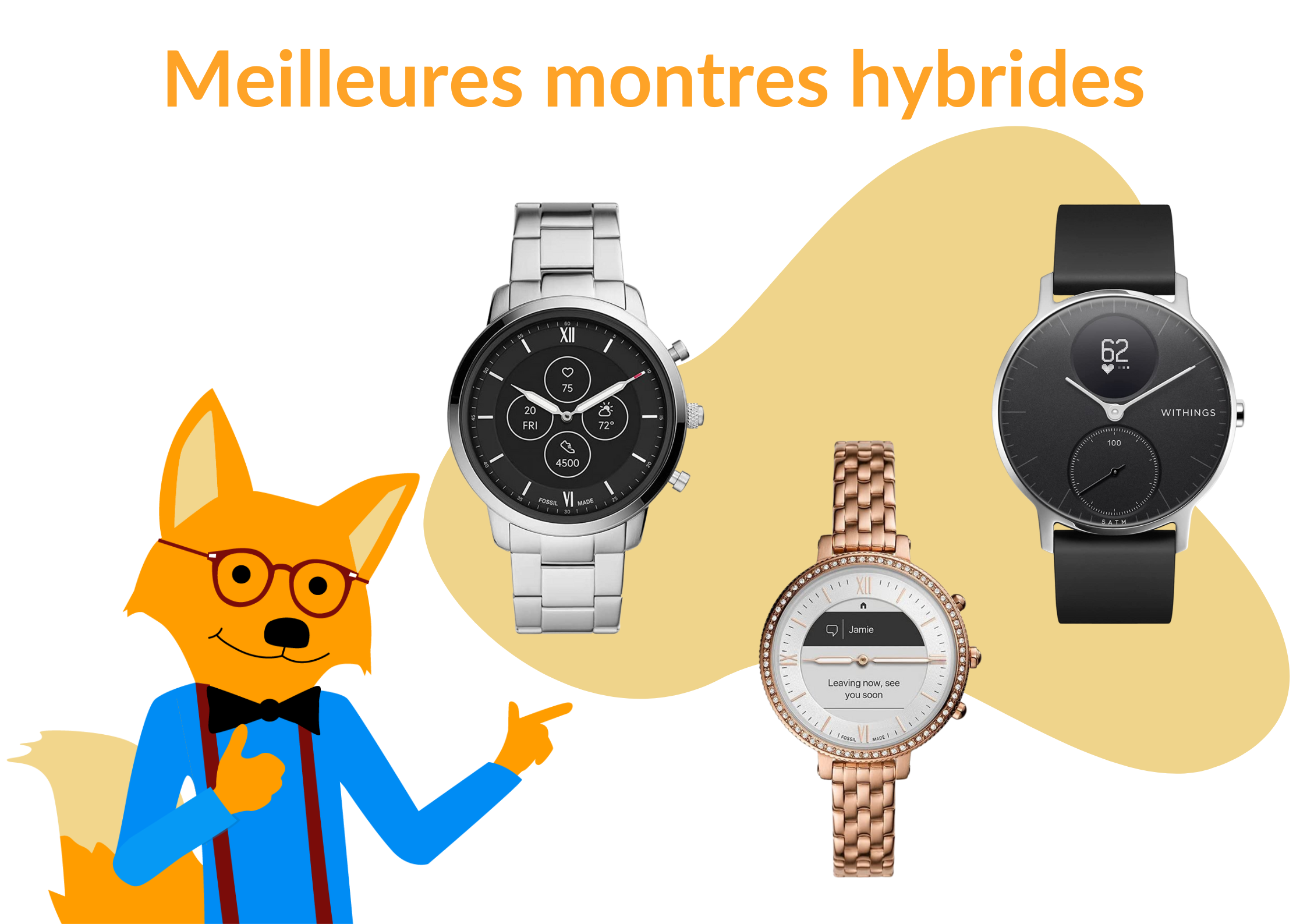 5 Meilleures montres hybrides Test et avis 2024